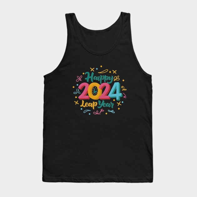 Happy Leap Year 2024 Tank Top by LENTEE